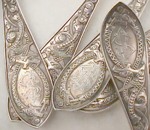 iGavel Auctions: Dragon Pattern .830 Silver Flatware by Marthinsen