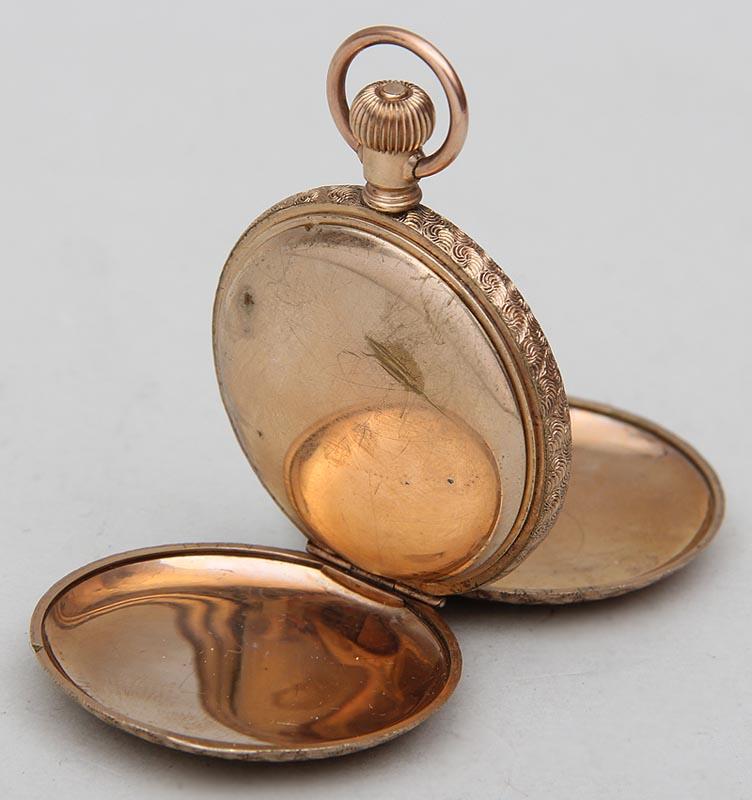 Antique 14k gold Atlas Watch Co pocket watch hunt case decorated eBay