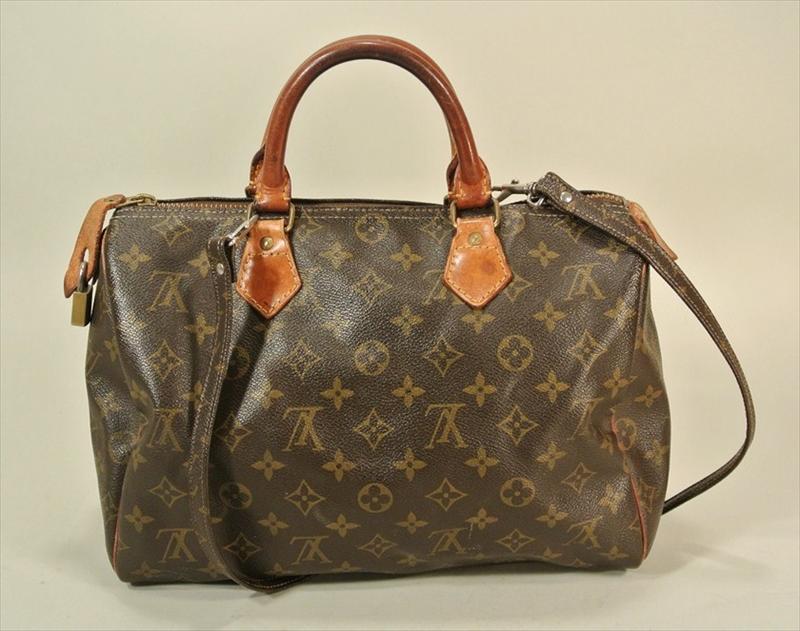 iGavel Auctions: Vintage Handbag by Louis Vuitton. Mid 1980s monogrammed speedy bag L8BD1, L8BD2