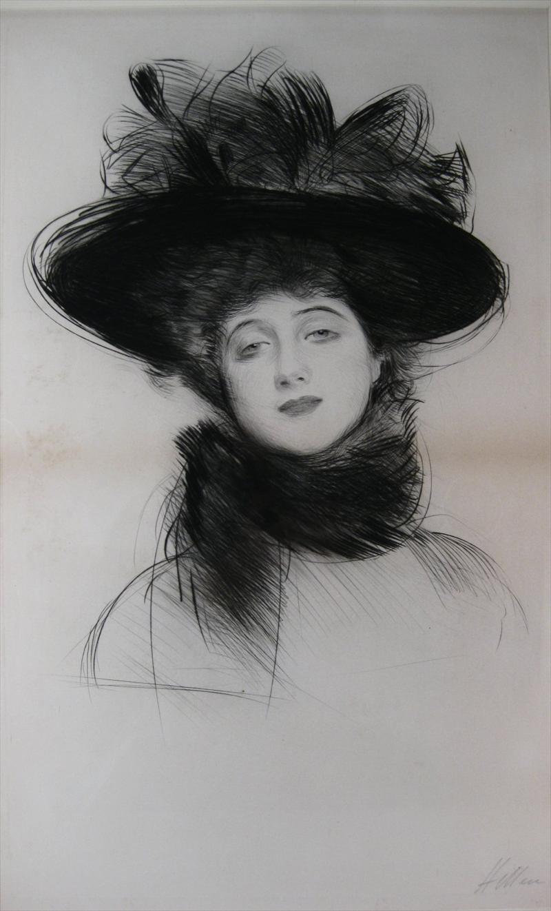iGavel Auctions: Paul Cesar Helleu, French, 1859-1927, Portrait of a