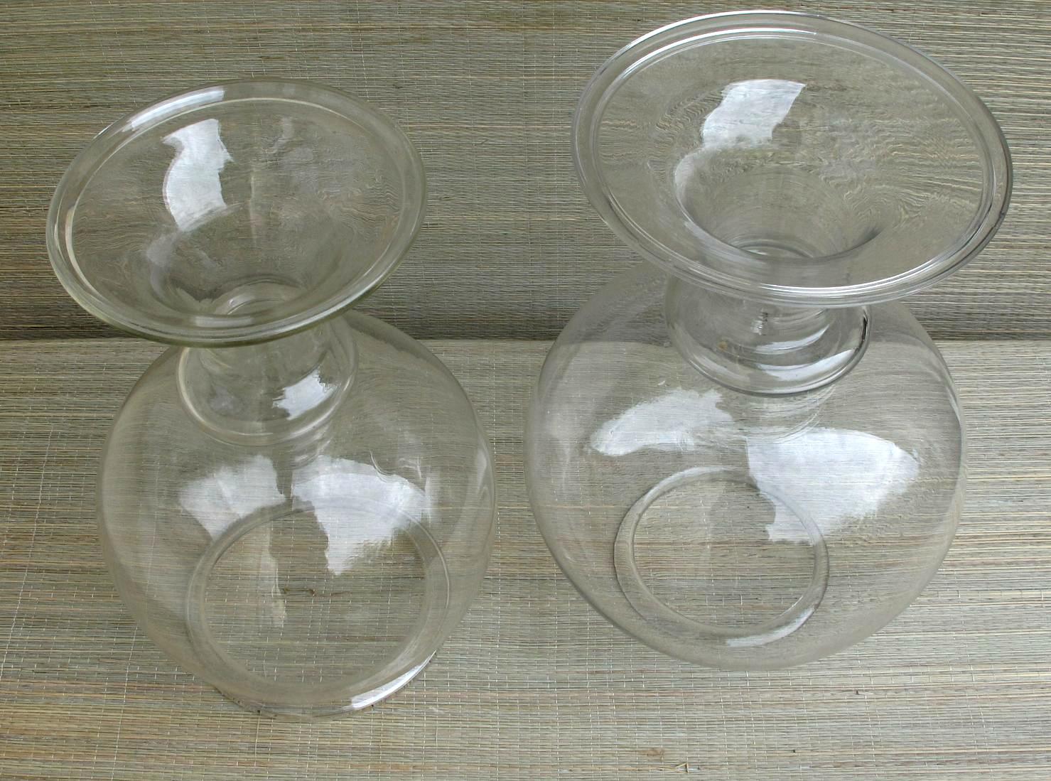 iGavel Auctions Two blown pedestal Fish Bowls 19th/20thc Riddick's